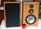 Infinity RS 5000 speakers - honey oak
