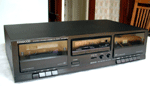 Kenwood KX-59CW dual cassette deck - black