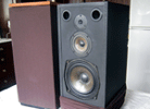 Mordaunt-Short Pageant 3 stand speakers - wooden top