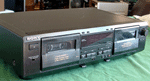 Sony TC-WR681 dual cassette deck - black