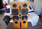 NRP Studio 40 clone speakers - rimu