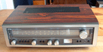 Luxman R-1035 stereo receiver - silver / grey